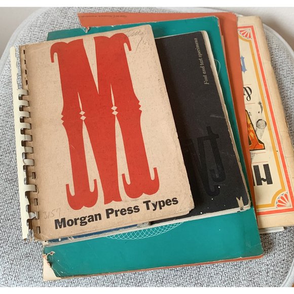 vintage typesetting books